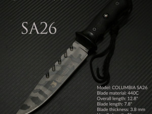 Lovački noz columbia noz kompas SA26 + fotrola lov ribolov