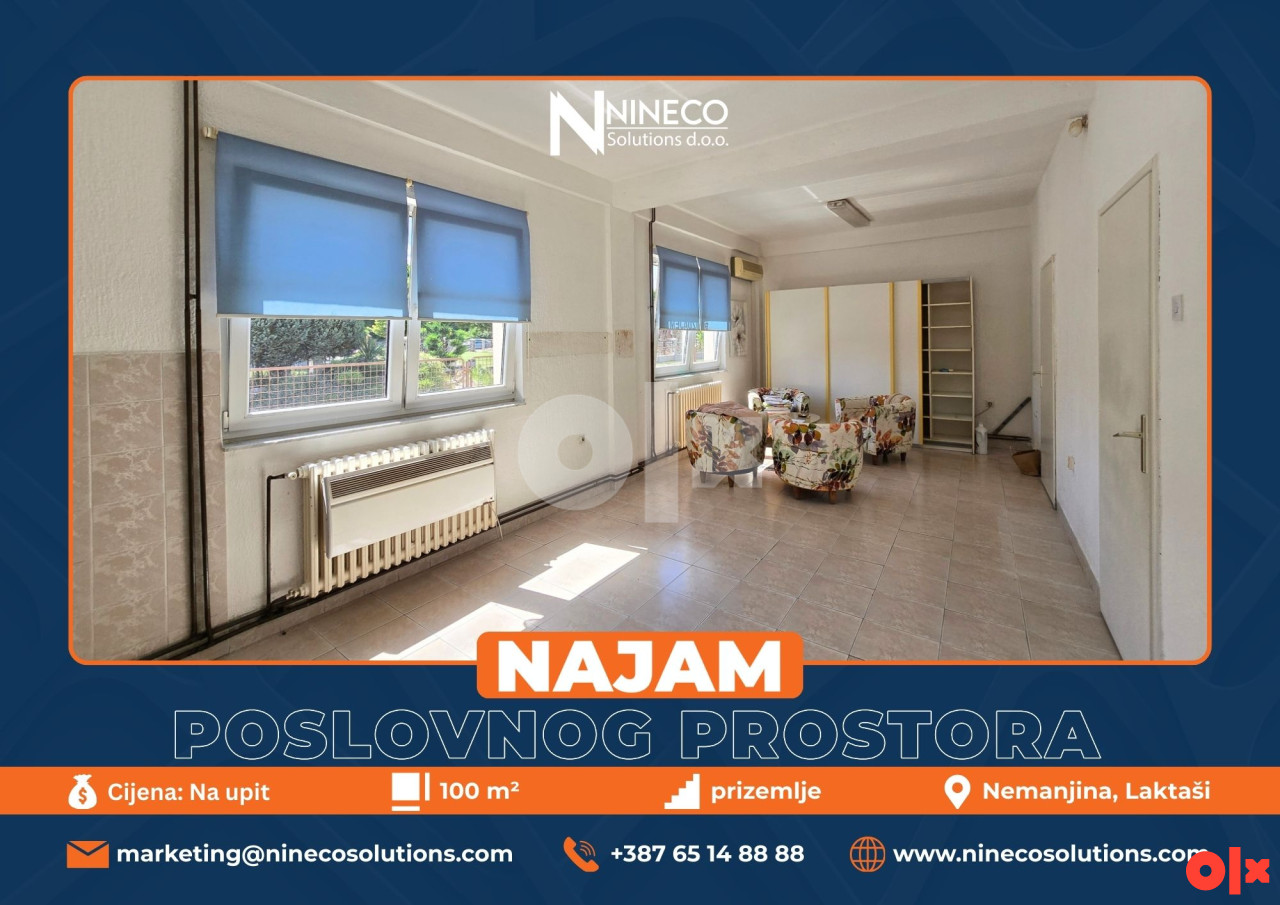 POSLOVNI PROSTOR - LAKTAŠI - 100 m2