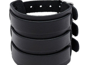 Siroka kozna narukvica