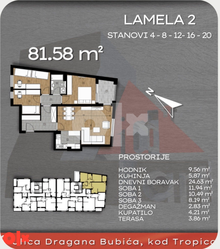 Stan 81 m2 Rosulje Banja Luka 14