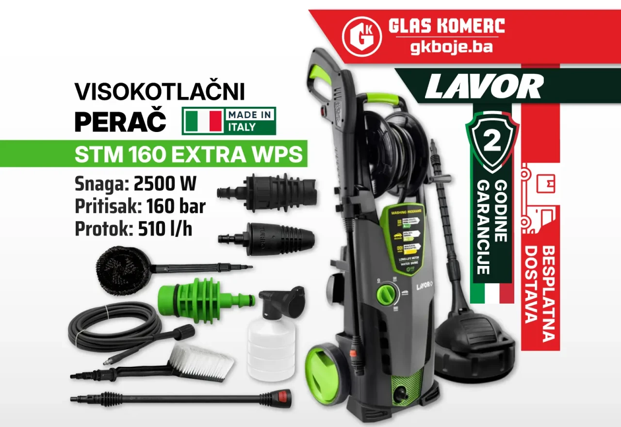 LAVOR Visokotlačni Perač - VAP STM 160 EXTRA WPS - 160 bar - Za pranje i  čišćenje