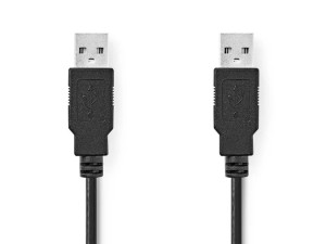 USB 2.0 Kabel | USB-A m - USB-A M | 2 m | Box Pack | NEDIS