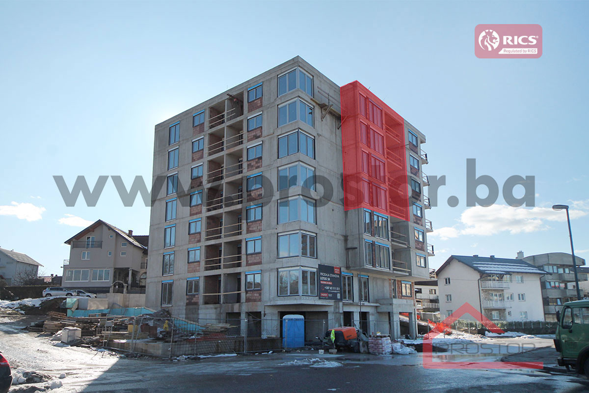 NOVOGRADNJA NEDŽARIĆI: Dvosoban stan s lođom, 55m2