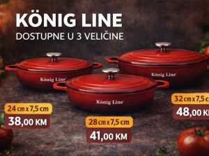 Serpe plitke Konig Line, LUX GRANIT serpe, 3 velicine