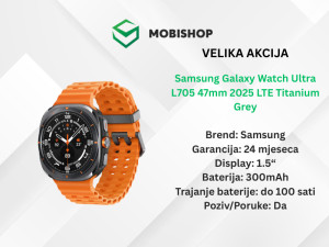 Samsung Galaxy Watch Ultra L705 47mm 2025 LTE Titanium Grey