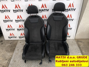 Sjedišta interijer KOMPLET POLU-KOŽA S-Line Audi A4 B9 8W 2016