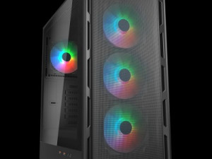 COUGAR AIRFACE PURE RGB PC Case, Mid Tower, Black