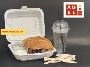 Ambalaza za dostavu  2000 ml  22x20 x8 cm. 150 kom   paket