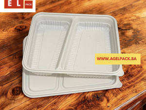 Ambalaza za dostavu sa 2P. 24x20x4,5cm  1400 ml  60 kom   pak