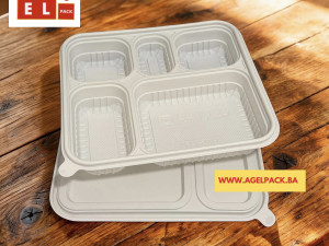 Ambalaza za dostavu sa 5p.  24x21x4 cm 1250 ml. 60 kom  paket