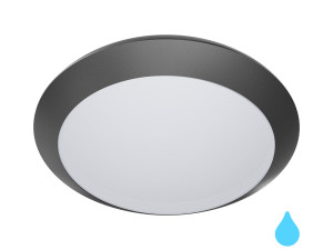 LED plafonjera siva NAPOLI 1xE27 23W 220V IP65 - 33918