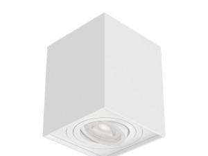 Nadgradna lampa kvadratna bijela GAMA GU10 35W 220V - 33922