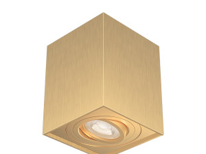 Nadgradna lampa kvadratna zlatna GAMA GU10 35W 220V - 33924