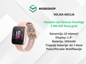 Pametni sat Forever ForeVigo 2 SW-310 Rose gold
