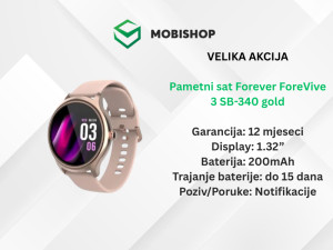 Pametni sat Forever ForeVive 3 SB-340 gold