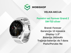 Pametni sat Forever Grand 2 SW-710 silver