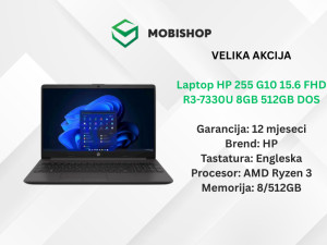 Laptop HP 255 G10 15.6 FHD R3-7330U 8GB 512GB DOS