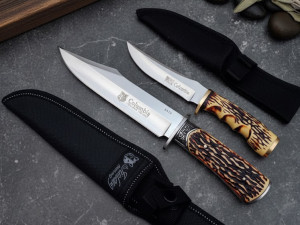 Lovački noz columbia noz ROG SET 1+1+FOTROLA lov ribolov