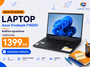 Laptop Asus Vivobook F1605V; i7-1355U; 512GB; 16GB 16'' DOPER B2S