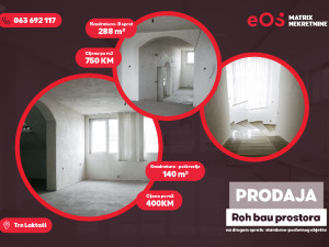EOS / Stan Roh Bau i potkrovlje/ Laktaši-Trn - 288,40 m2 + 140 m2