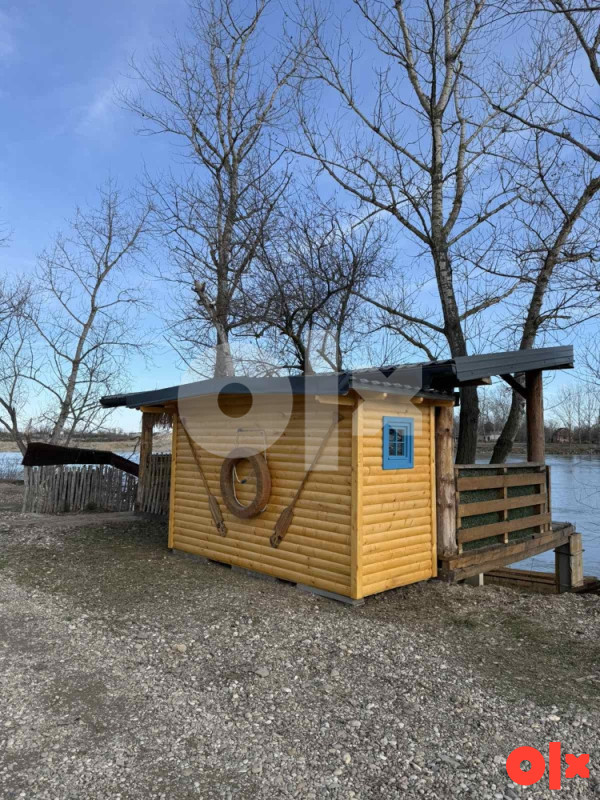 Adventska kućica Kiosk Drvena kućica Pokretni štand 2