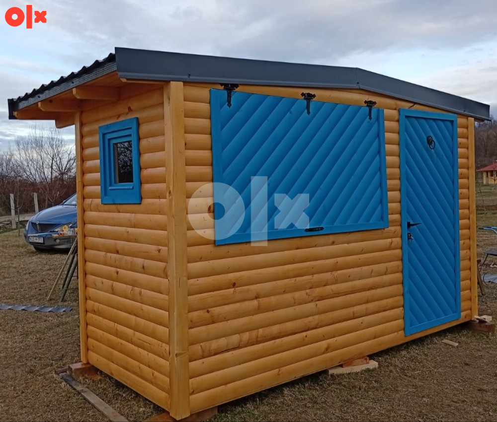 Adventska kućica Kiosk Drvena kućica Pokretni štand