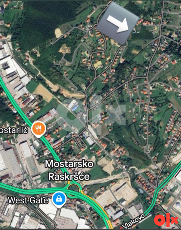 Zemljište Mostarsko Raskršće Ilidža 4 placa ukupno 3900m2 3