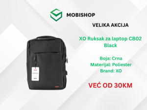 XO Ruksak za laptop CB02 Black