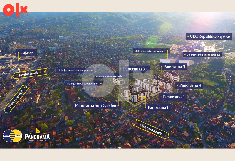 Stan Banja Luka 65 m2 Banjaluka NOVO HIDRO-KOP prodaja SUN GARDEN 3