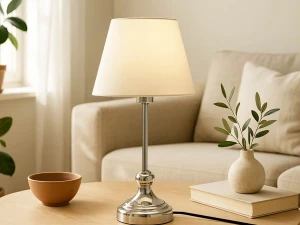 Stolna lampa Silver krem