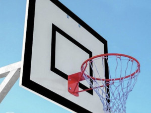 Koš tabla + obruč + mrežica + šarafi