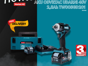 Makita aku udarni odvijač TW005GD201 XGT 40V 1/2 630Nm