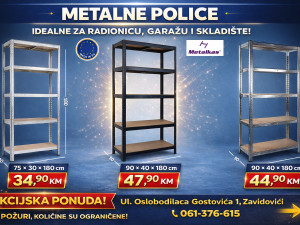 PREMIUM Metalne police polica Metalkas od 34,90 KM