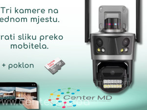 Wifi trostruka pokretna kamera sa tri kamere +SD 128 GB