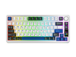 Tastatura gaming RAMPAGE QUELL PRO screen White Hot