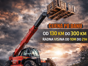 IZNAJMLJIVANJE DIZALICA- MAKAZE/KORPE/TELESKOPSKI VILJUŠKARI