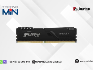 Kingston FURY Beast 8GB DDR5 RAM 6000MHz CL30 EXPO KF560C30BBE-8