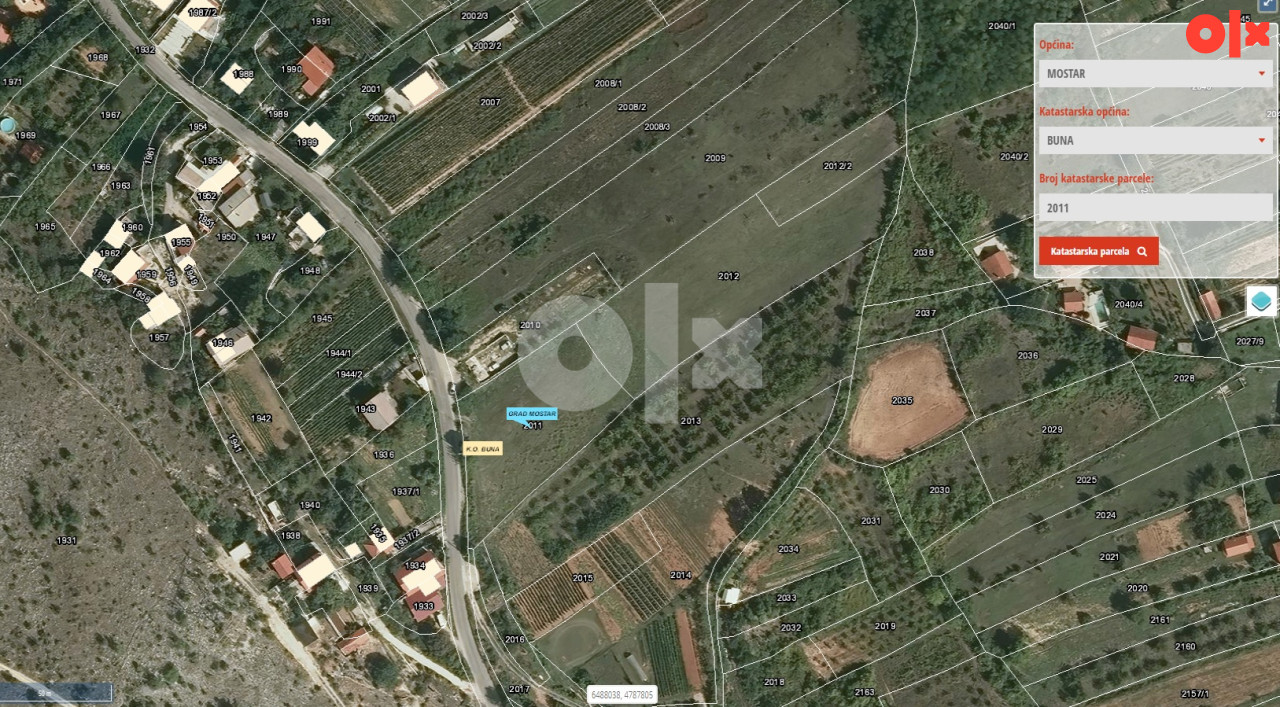 Zemljište Mostar 600 m2, 670m2 i 1077m2
