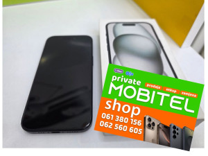 Iphone 15 128 GB Black > KAO NOVO < Garancija