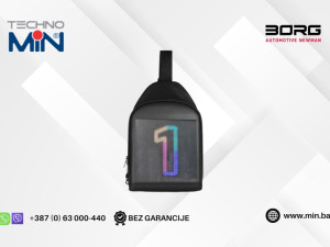 BORG LED Showders-WIFI Vodootporni ruksak Black