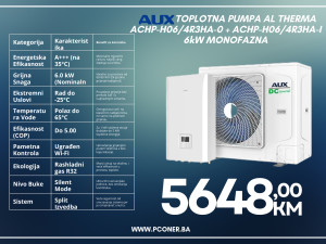 AUX TOPLOTNA PUMPA AL THERMA 6KW MONOFAZNA