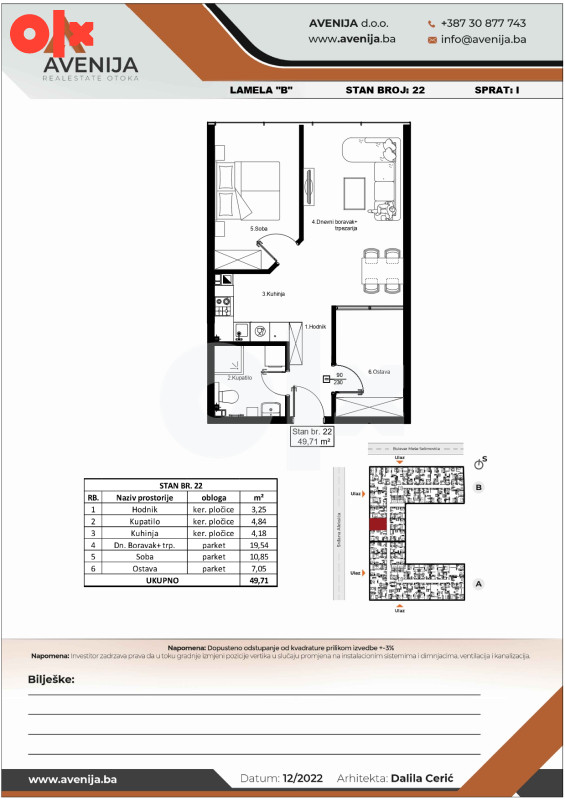 Poslovni prostor za kancelariju - Avenija - Novo Sarajevo 49.71m2 15