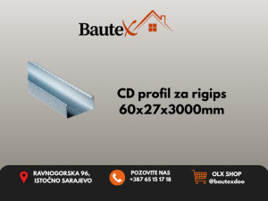 Profil za gipsane ploče CD 60x27x3000mm;/(4000mm)