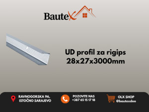 Profil za gipsane ploče UD 28x27x3000mm;/(4000mm)