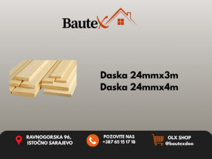 Daska 24mm x 3m; 24mm x 4m;