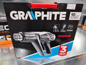 INDUSTRIJSKI FEN ZA VRUĆI ZRAK GRAPHITE 2000W