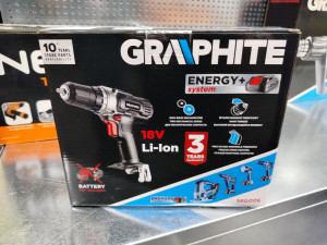 AKU BUŠILICA GRAPHITE 18V + PVC KOFER+2X2AH BATER.+PUNJAC