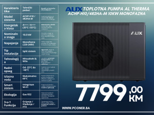 AUX TOPLOTNA PUMPA AL THERMA 10KW MONOFAZNA