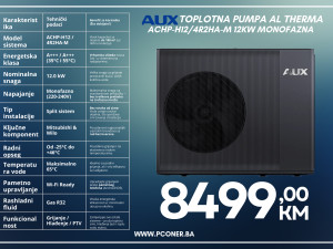 AUX TOPLOTNA PUMPA AL THERMA 12KW MONOFAZNA