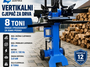 VERTIKALNI CJEPAC ZA DRVA 8 T SMITH AUSTRIA AKCIJA